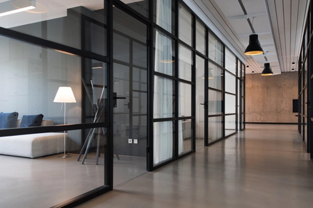 Glass partitions